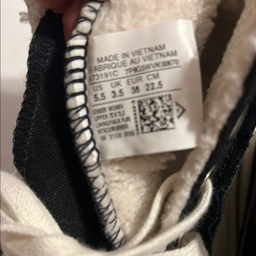 Converse All Star Platform Sneakers with Shearling Inside  Size 5.5 - Picture 2 of 10